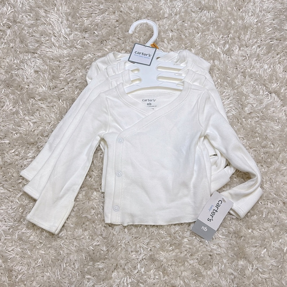 CARTER’S || NWT NB 4-pk Side Snap Tee Set
